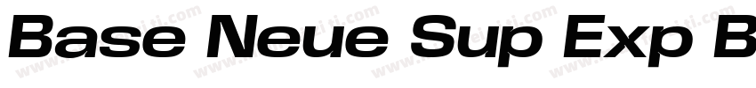Base Neue Sup Exp Black字体转换